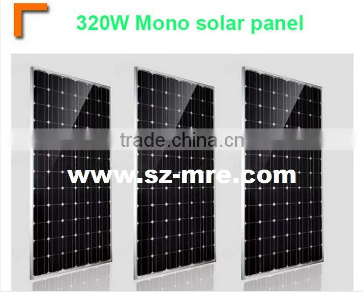 Good Quality and High efficiency 320W mono solar panel A grade solar cells