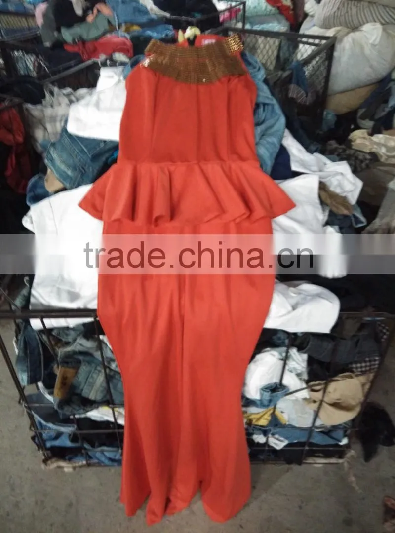 fashion summer second hand evening dress for Africa