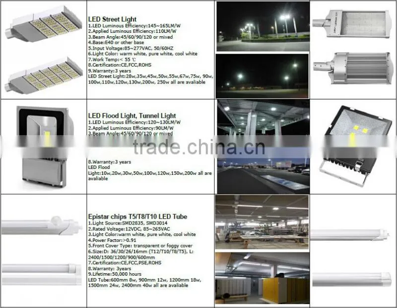 2016 sinoco nichia led chips led street light 30w 40w 60w 80w 100w