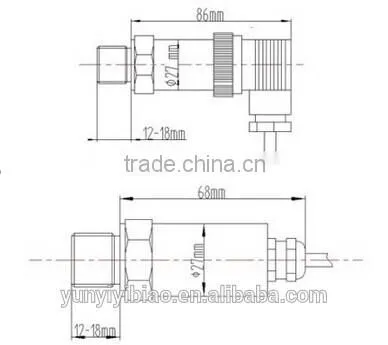 China Manufacturer pressure measuring instrument pressure transducers