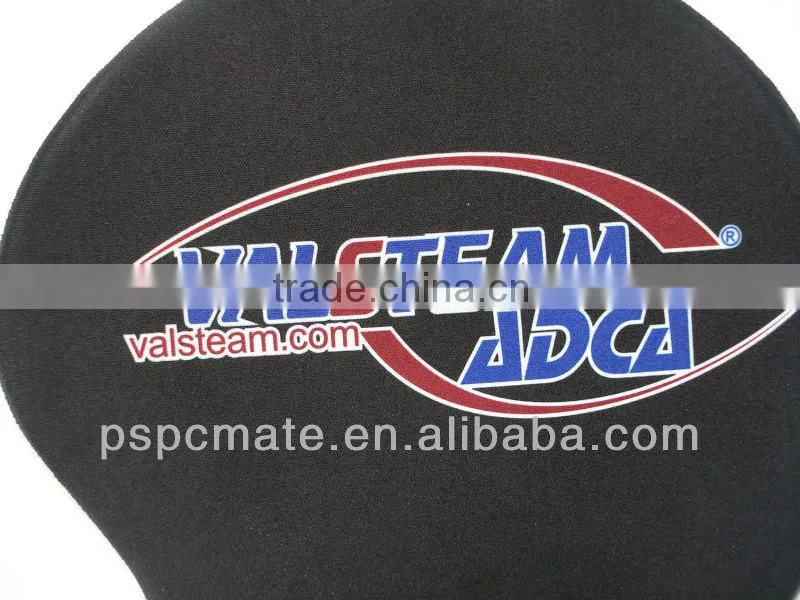 Promotional mouse pad with Gel wrist rest for advertisement