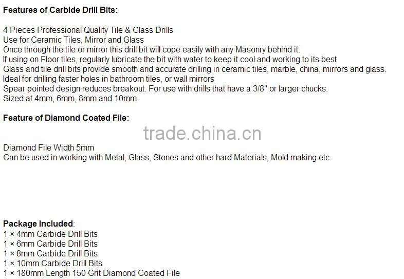 electroplated diamond dust hole saw diamond core bits glass tile marble drill bit