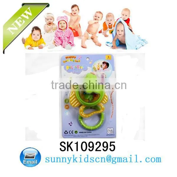 Cheap plastic baby bell rattle toy
