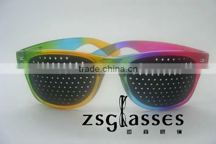 wholesale custom pinhole sun glasses, wafarer sun glasses