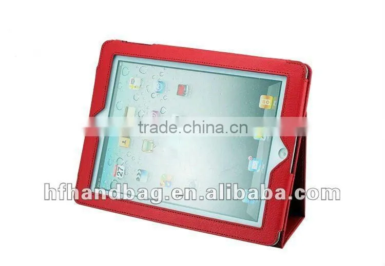 Bright red Flat computer&To get on the Internet package leather bag