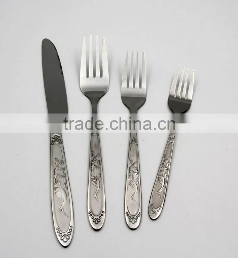 China best quality multi-purpose stainless steel spoon fork knife sets in kitchen and restaurant