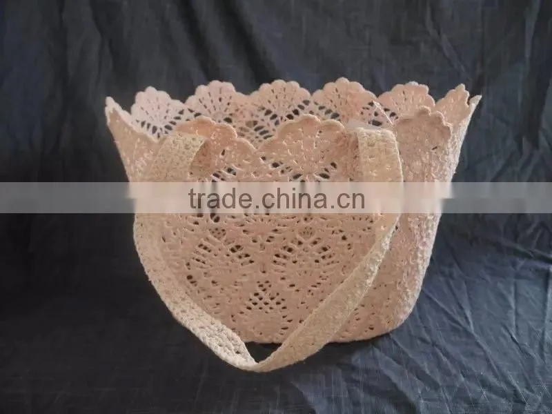 2016 new style hot selling and natural 100% hand making cheap basket with handles