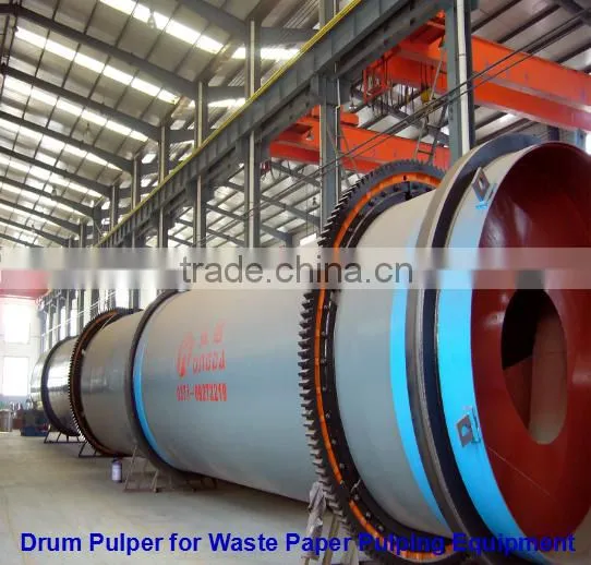 Machine for waste paper making/ drum pulper for toilet paper/ paper pulp making