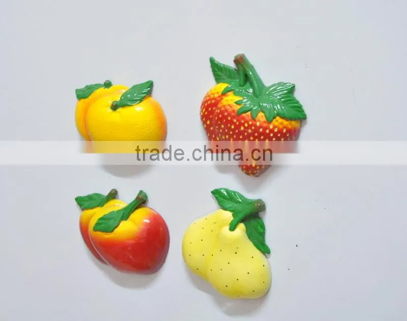 Kids Fruits and Vegetables Apple Banana Corn Tomato Strawberry Collecting Series Design Beautiful Custom Made Fridge Magnets