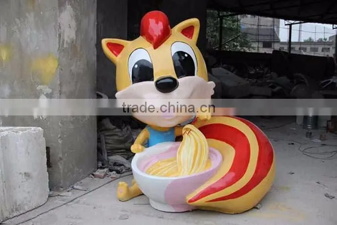 fiberglass cartoon characters statue