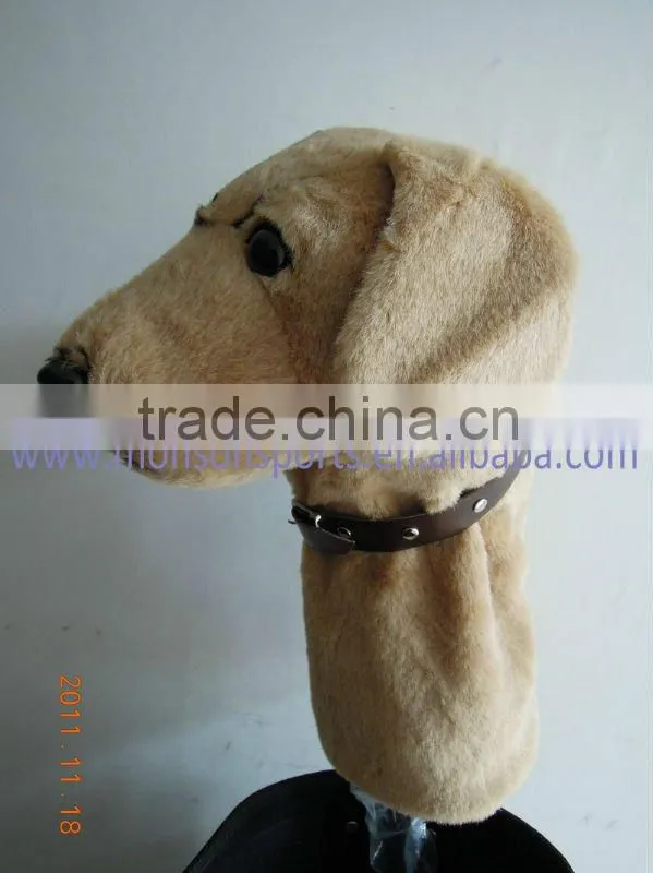 plush fabric new material animal golf head cover