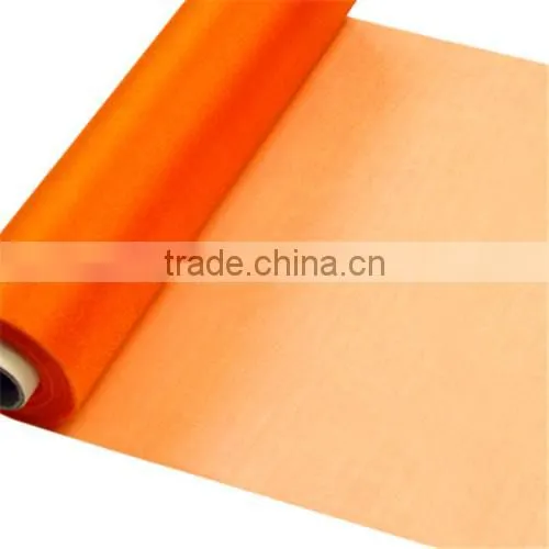 2014 Excellent Organza Roll With Sewing Edge For Party Decoration