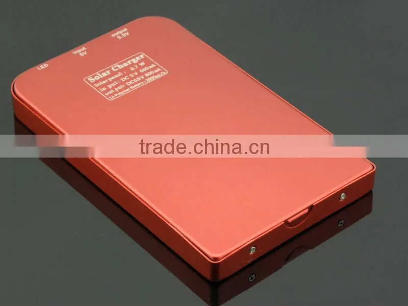 2600mAh Solar Charger For smartPhone/iPhone/samsung galaxy/Digital Camera