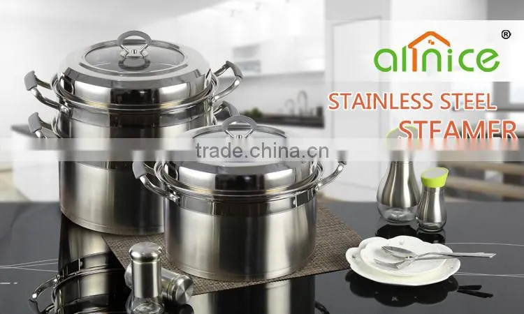 American style whole Multi-ply Stainless Cookware - Steamer Pot Series Stock Pot Steamer Pasta Cooker