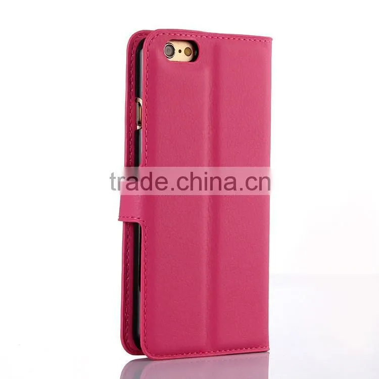 Luxury Crystal Classic Crystal Crazy Horse Grain Leather Case For Iphone 6s