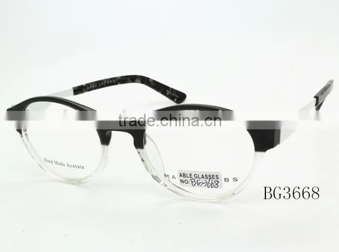 2015 new design double color mens acetate optical spectacles frame eyeglasses
