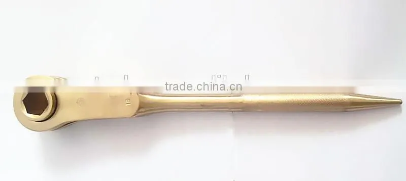 Anti-spark hand tools aluminum bronze ratchet wrench