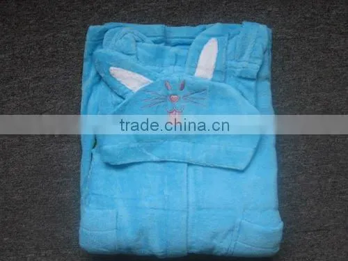100% cotton bathrobe for adult and kid