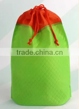 Promotion non woven fabric drawstring bag with high quality