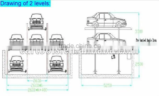 Underground vertical stack car parking