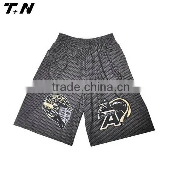 OEM sublimated polyester lacrosse shorts