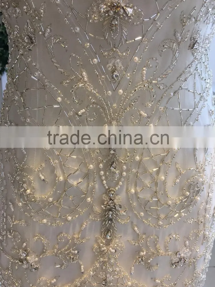 OEM ODM customized lace fabric for wedding dress