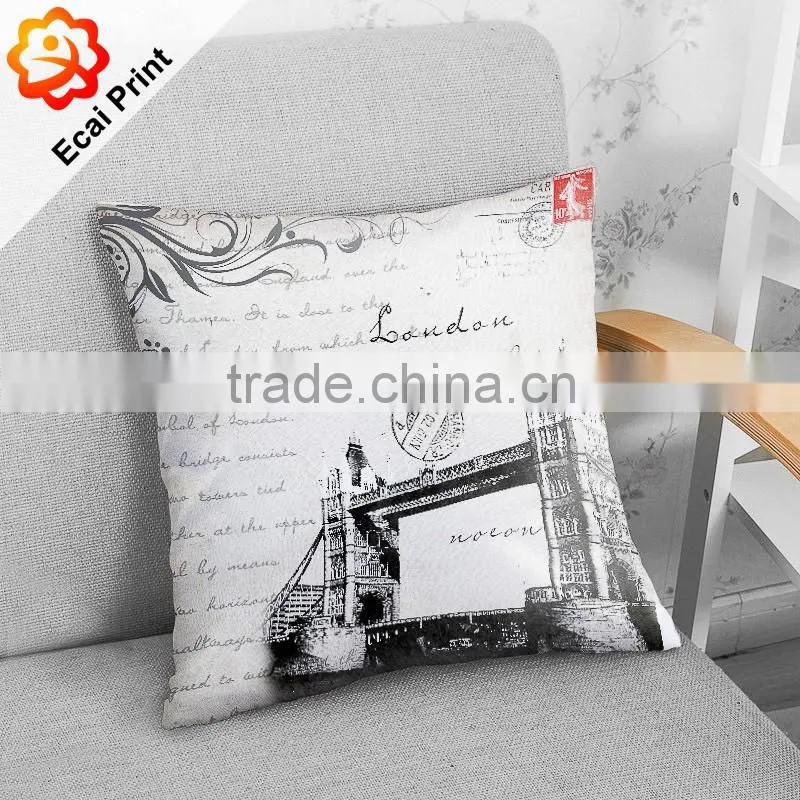 2016 wholesale modern heat transfer printed Cushion with pattern