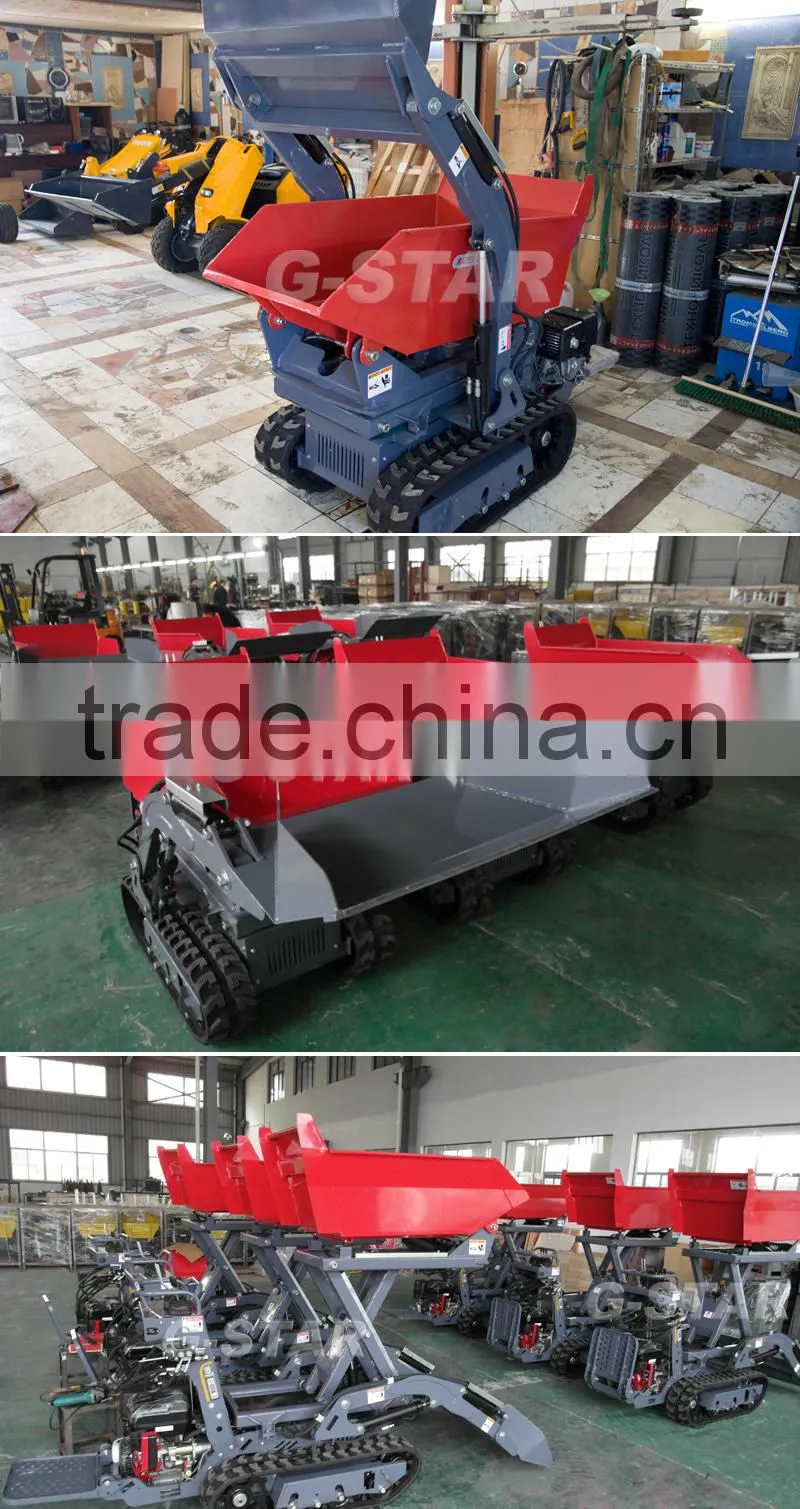 BY800 mini track dumper for sales hydraulic mini dumper