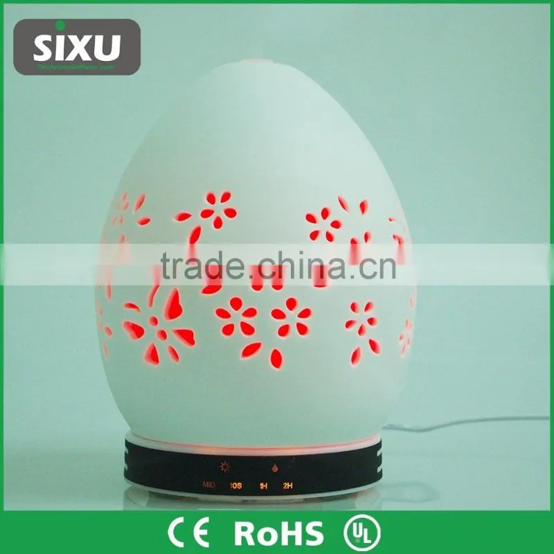 Ceramic multi-color led light air humidifier desktop aroma diffuser