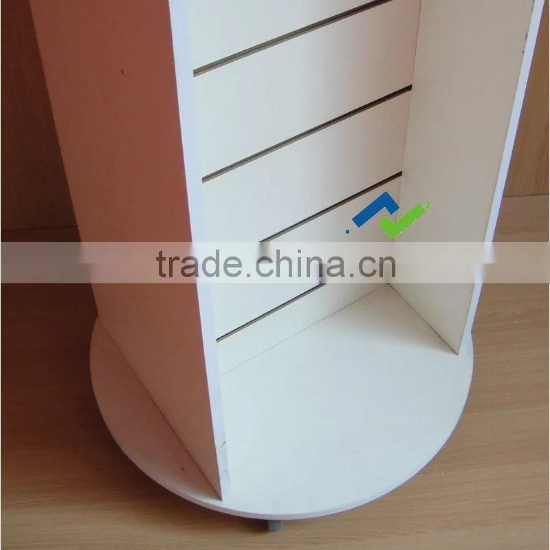 rolling double sides MDF display fixture