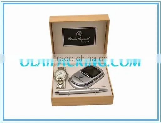 Popular Square Yellow Watch Pen Phone Box