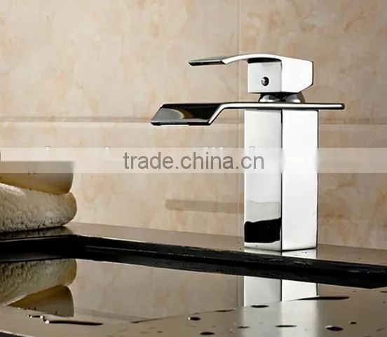 Hot modern bathroom faucet waterfall mixer bath taps sink mixer tap