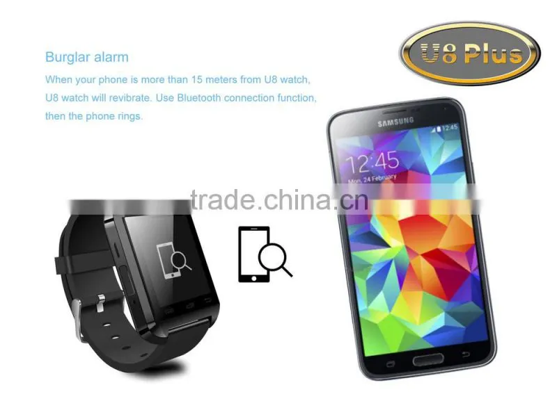 New arrival U8 remote control wrist watch mobile phone IOS and android