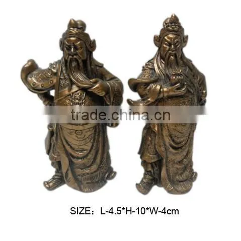 Fabulous Hong Tze Collection feng shui Standing Small Guan Gong Holding Guan Dao And Seal