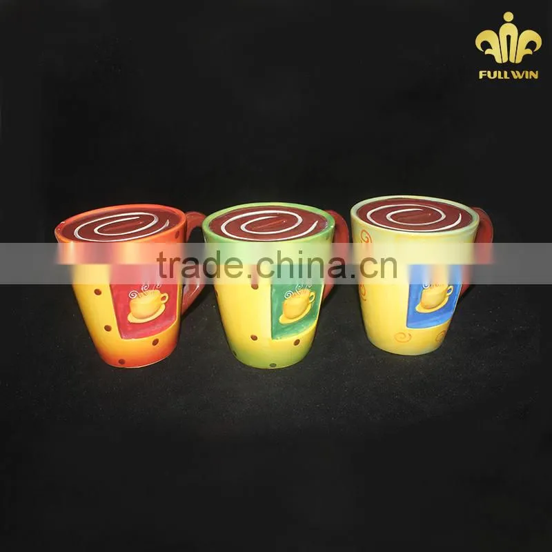 Ceramic coffee cup money bank box