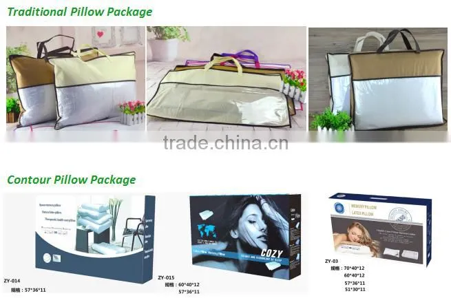 100% polyester gel memory foam pillow for gel latex pillow LS-P-012-D wholesales foam pillow