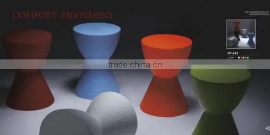 PP round plastic bar chair