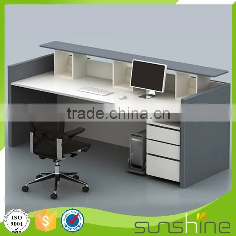 KB-RD02 Top Quality Office Furniture Hot Sell Office Use Furniture Particle Board Reception Desk
