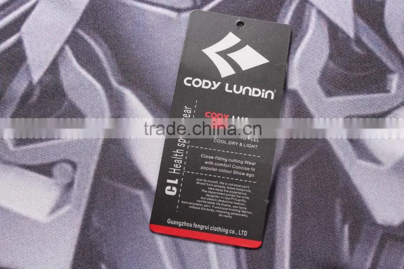 Men custom design dri fit sublimated t shirt printing running tight t shirt