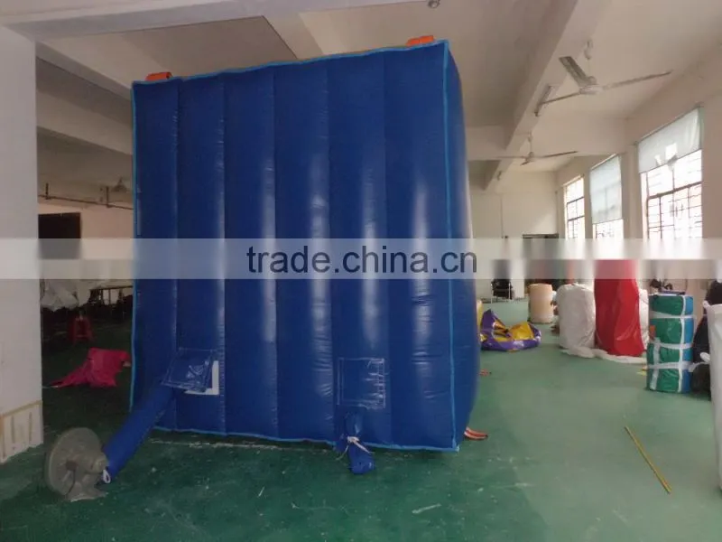 Hot commercial inflatable stick wall with suits wall for sale