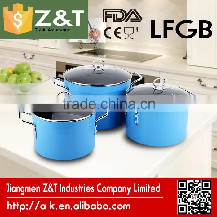 2016 Hard Anodized Blue cooking ceramic pot