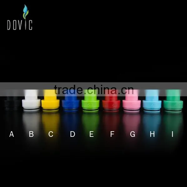 low price colorful wide bore delrin drip tip wholesale