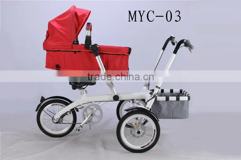 2015 hot baby products stroller bike 2 in 1 fancy baby stroller baby jogger mother and baby bike
