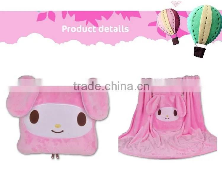 Wholesale Carton Animal Pattern Baby Pillow Blanket