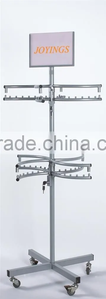 Rotating Display Rack with Locker