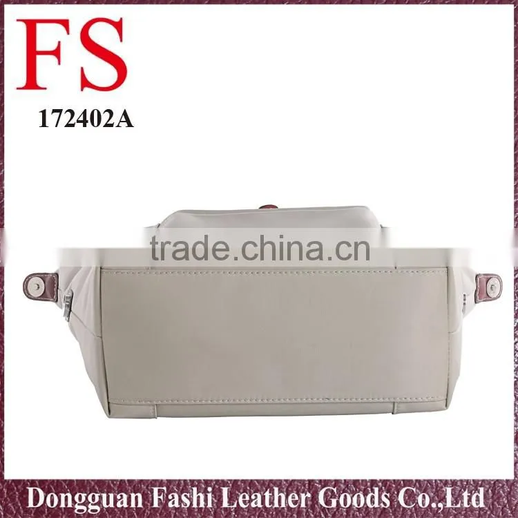 Latest large nylon and leather Weekend Bags special design travel tote Bag