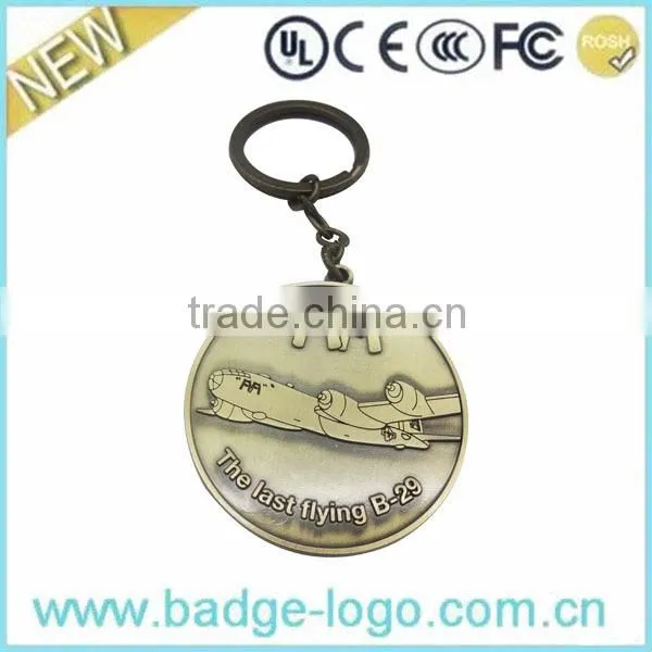 custom high quality antique new design metal keychain wholesale