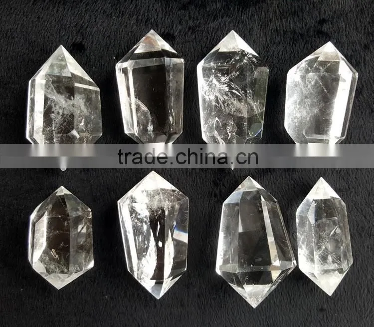 6~8cm Clear Crystal Double Terminated Points Quartz Crystal Rock