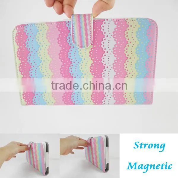 for Samsung Galaxy Tab 3 Lite T110 tablet case stand function customized design 2014 hot selling