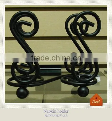Metal antique swirl napkin holder